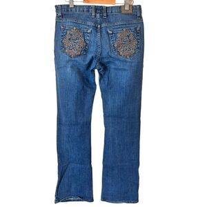 Disney Parks Mickey Mouse Embroidered Bootcut Jean